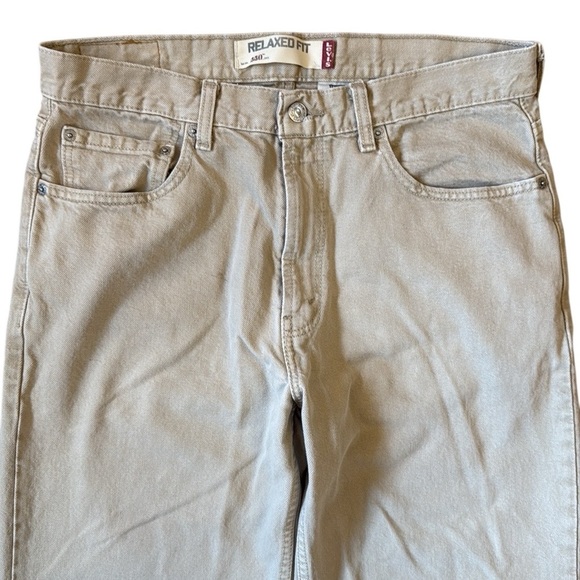 Levi’s 550 Relaxed Fit Jeans Straight Leg Tan/Beige  Cotton 2006 Red Tab 33x31 - Picture 7 of 14